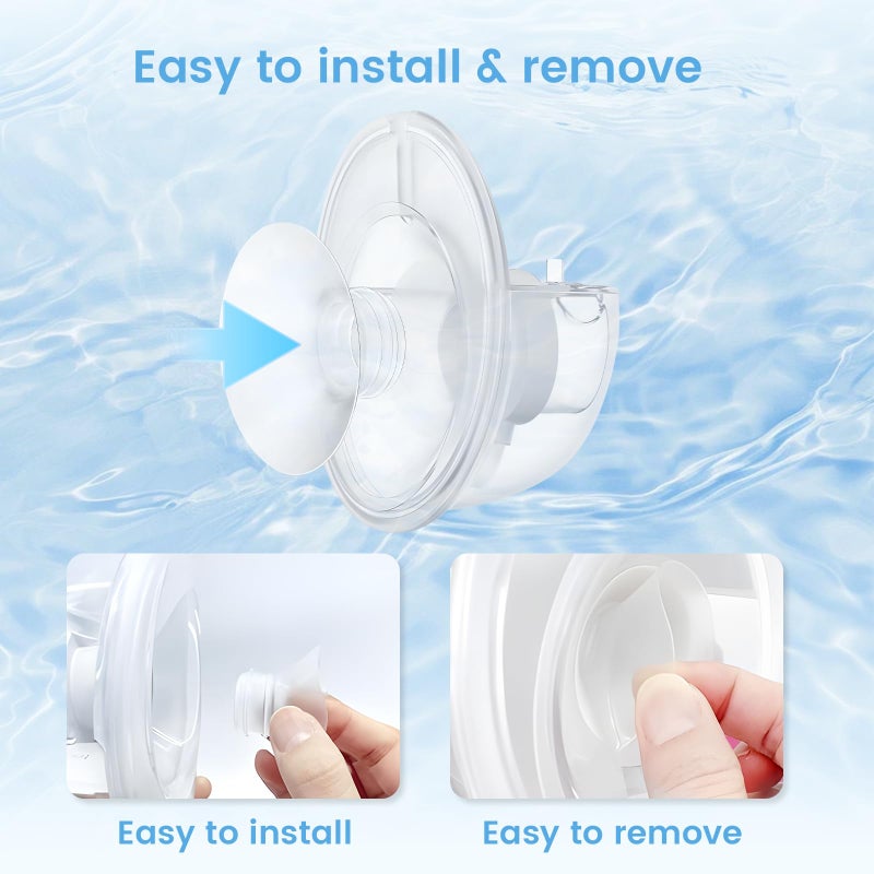 Hranio Breast Pump Flange Insert Compatible with Momcozy m5 Replacement Parts Momcozy s12 Pro Replacement Parts Spectra/Medela/Elvie/Tsrete/Eufy/Lansinoh Breast Pump 21mm Flange Inserts for Spectra 8PCS - Image 5